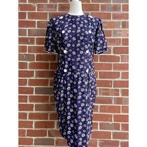 Vintage 1970s Union Made Floral Dress